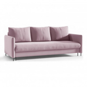 Sofa BELIS mit Bettkasten und Schlaffunktion - Rosa  1/9