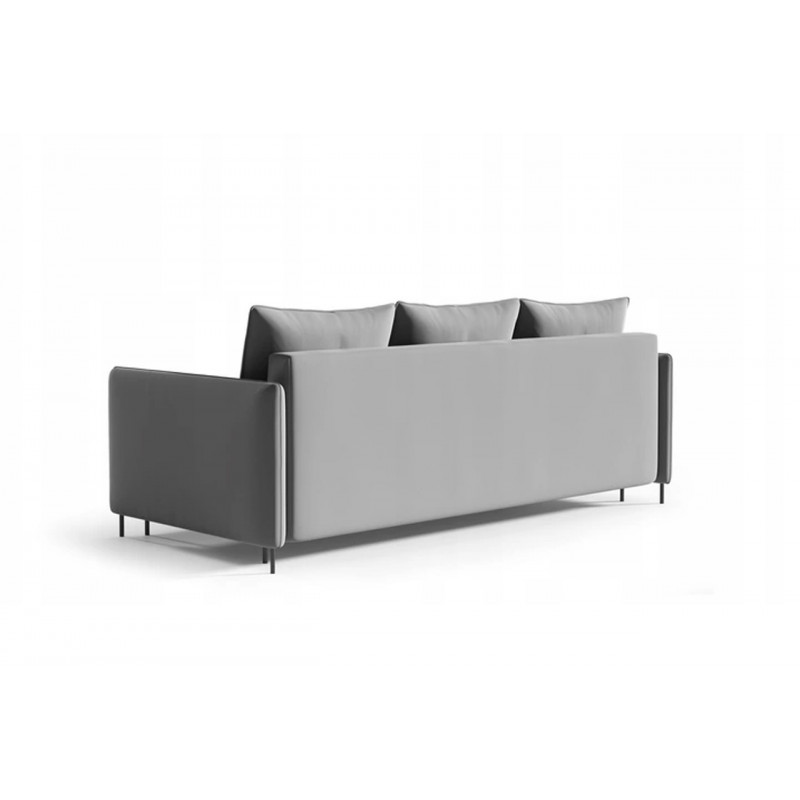 Sofa BELIS mit Bettkasten und Schlaffunktion - Grau 2/9