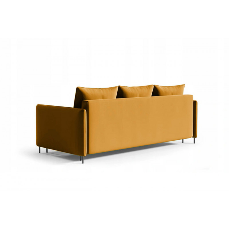 Sofa BELIS mit Bettkasten und Schlaffunktion - Gelb 2/9