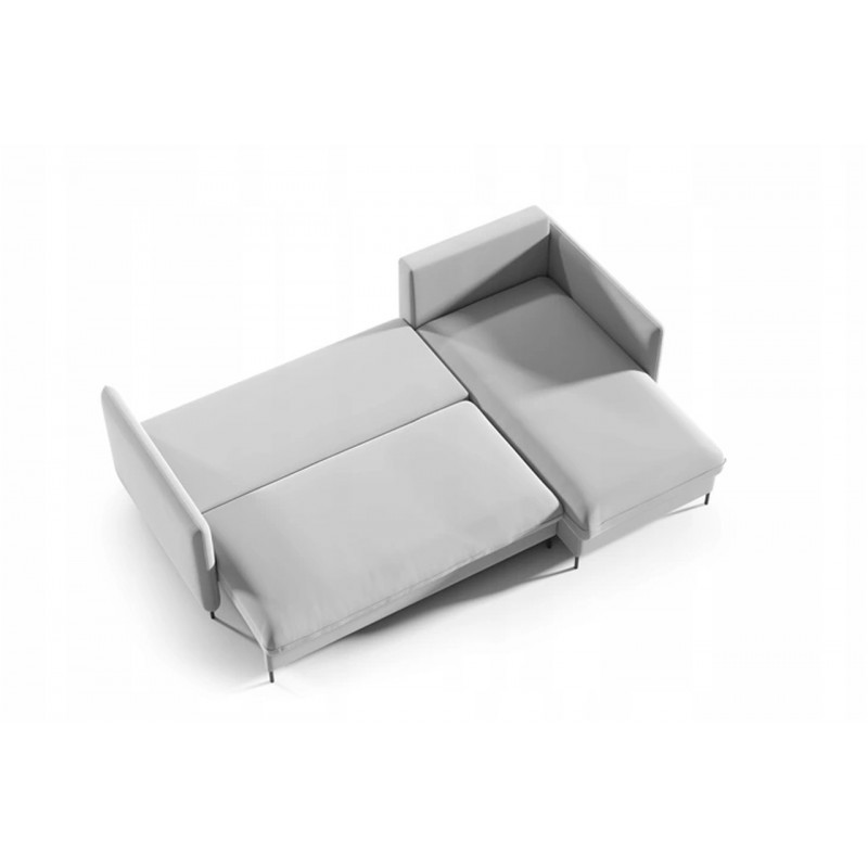 Ecksofa BELIS Rechts 
 mit Bettkasten und Schlaffunktion - Rosa 3/9