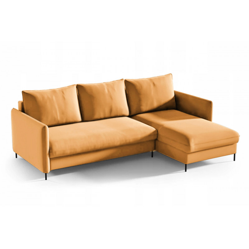 Ecksofa BELIS Rechts
mit Bettkasten und Schlaffunktion - Gelb