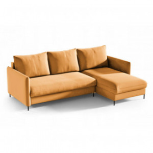 Ecksofa BELIS Rechts 
 mit Bettkasten und Schlaffunktion - Gelb 1/9