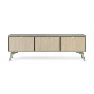 TV-Schrank TV-Tisch FIRR 158 cm Eukalyptus + Herringbone skandi 4/9