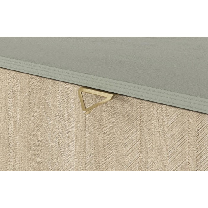 TV-Schrank TV-Tisch FIRR 158 cm Eukalyptus + Herringbone skandi