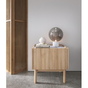 Nachttisch BOHO - Riviera Eiche + Bianco Marmor 4/9