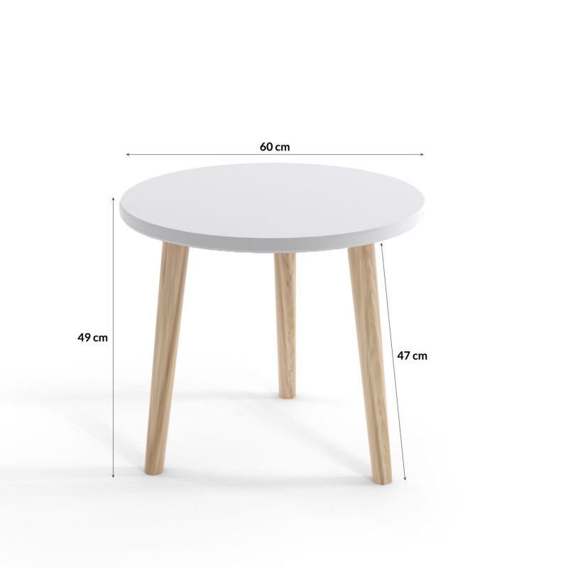 Couchtisch auf Holzbeinen 6/9