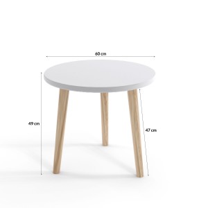 Couchtisch auf Holzbeinen 6/9
