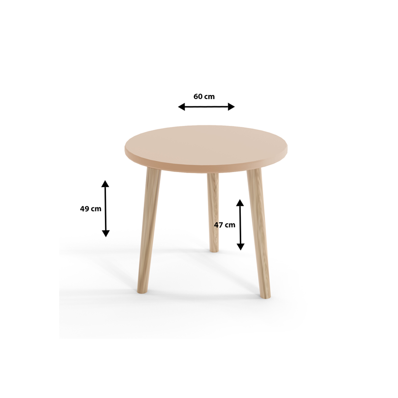 Couchtisch auf Holzbeinen 4/9