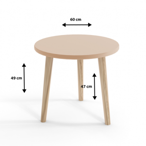 Couchtisch auf Holzbeinen 4/9