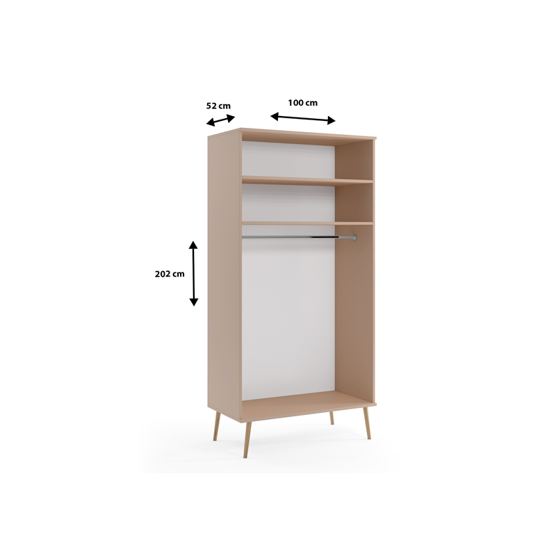 Kleiderschrank mit Reling 4/9