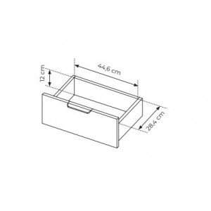 Kommode Sideboard Goldene Griffe - LARS 3D2S Schwarz Anthrazit 6/9