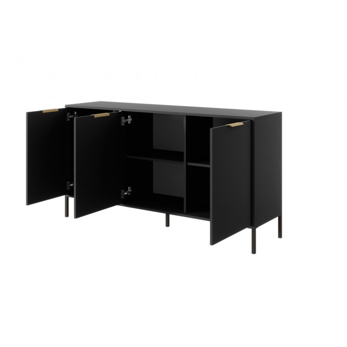 Kommode Sideboard mit Metallbeinen 3 Türen...