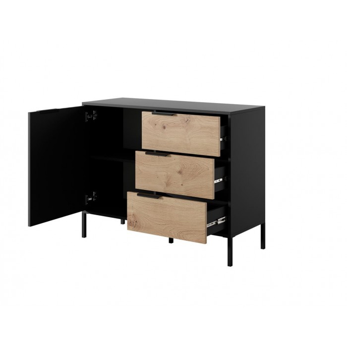 Kommode Hohe Sideboard mit Metallbeinen - RAW...