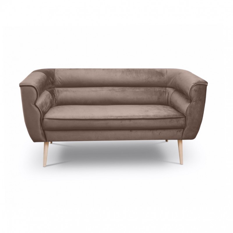 Doppelsofa im skandinavischen Stil MARO 2 Braun Schokolade