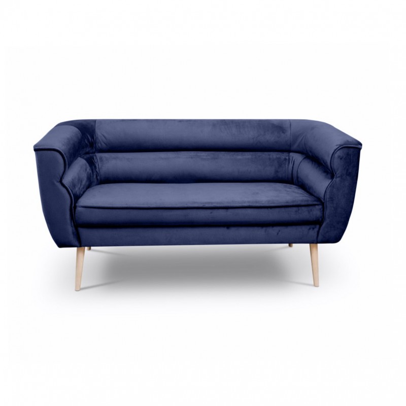 Zweisitzer-Sofa im skandinavischen Stil MARO 2 Blau Marineblau 1/9