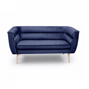 Zweisitzer-Sofa im skandinavischen Stil MARO 2 Blau Marineblau 1/9