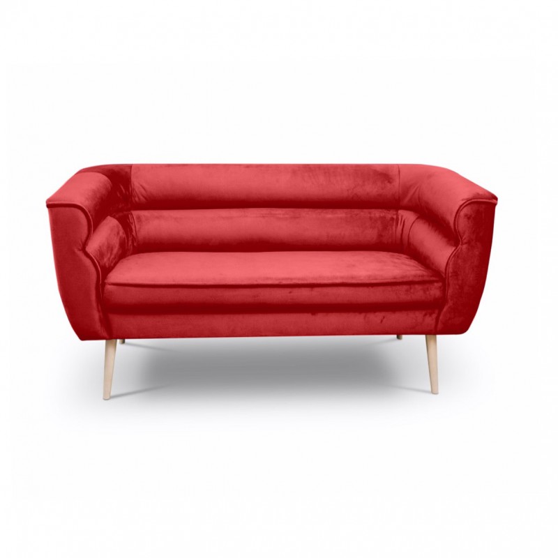 Doppelsofa im skandinavischen Stil MARO 2 Rot