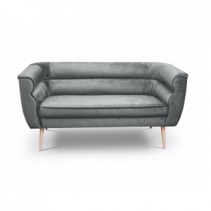 Doppelsofa im skandinavischen Stil MARO 2 Grau 1/9