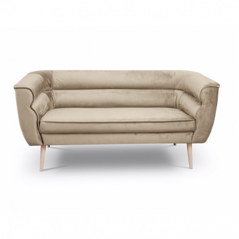 Dreisitzer-Sofa im skandinavischen Stil MARO 3 Nussbaum