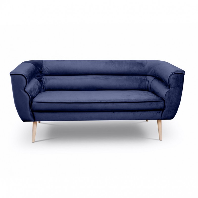 Dreisitziges Sofa im skandinavischen Stil MARO 3 Blau Marineblau