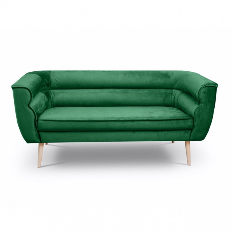 Dreisitziges Sofa im skandinavischen Stil MARO 3 Grün Flaschengrün
