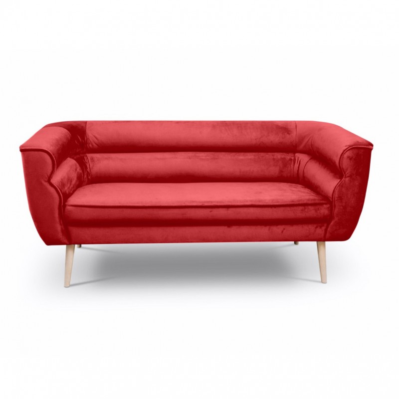 Dreisitziges Sofa im skandinavischen Stil MARO 3 Rot 1/9