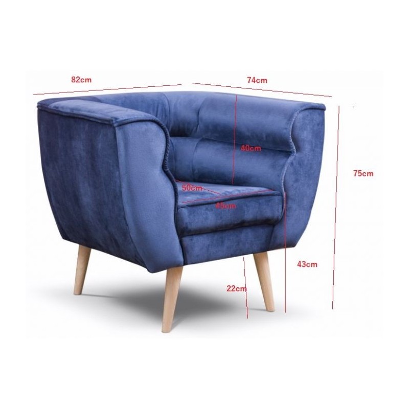 Sofagarnitur im skandinavischen Stil MARO Beige 5/9