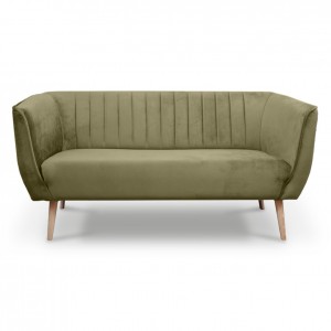 Dreisitziges Sofa im skandinavischen Stil PIK 3 Grün Olivgrün 1/9