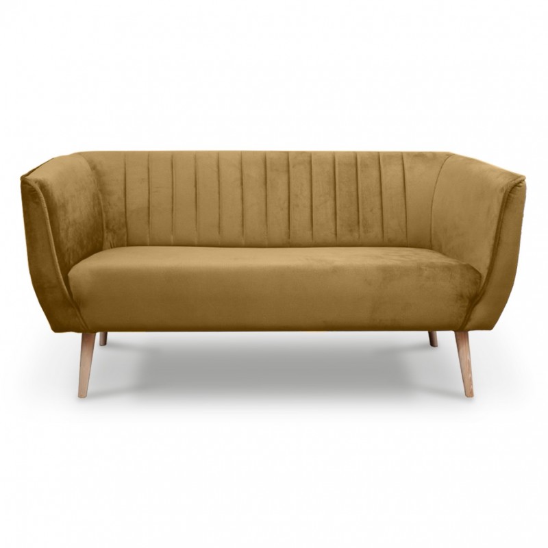 Dreisitziges Sofa im skandinavischen Stil PIK 3 Gelb honiggelb