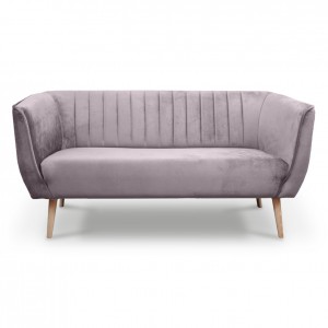 Dreisitziges Sofa im skandinavischen Stil PIK 3 Rosa Heather 1/9