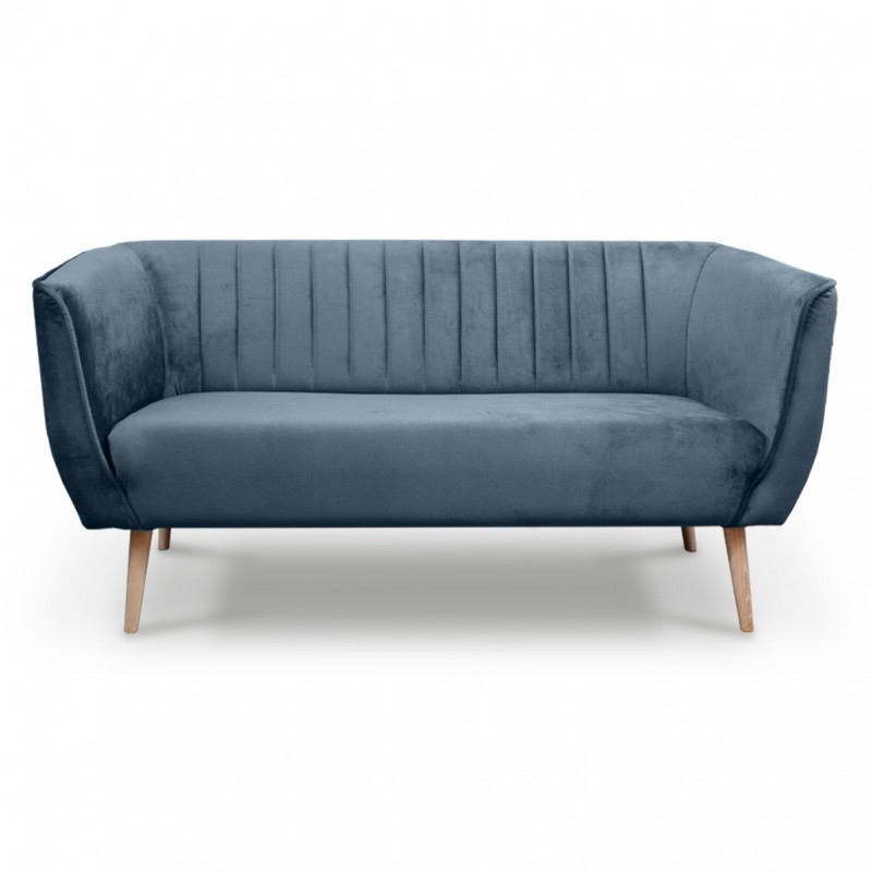 Dreisitziges Sofa im skandinavischen Stil PIK 3 Blau Marineblau 1/9