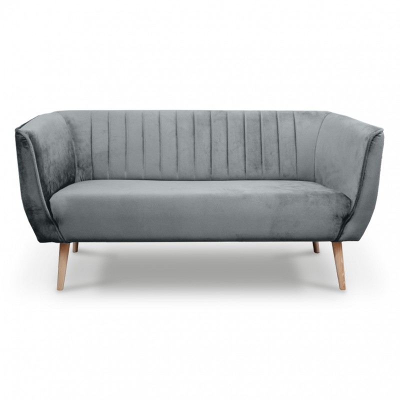 Dreisitziges Sofa im skandinavischen Stil PIK 3 Grau Hellgrau