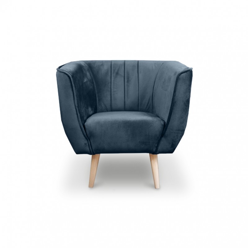 Sitzgruppe mit Ziernähten PIK Blau Marineblau 2/9