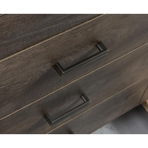 Großer viertüriger Kleiderschrank - INDIANAPOLIS I-18 Hellbraun 3/9