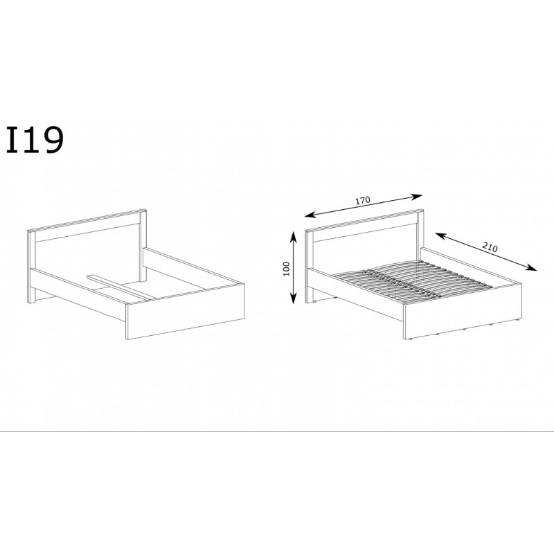 Großer viertüriger Kleiderschrank - INDIANAPOLIS I-18 Hellbraun 4/9
