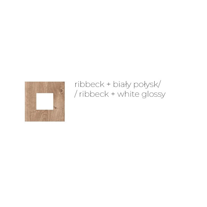 Breiter TV-Schrank TV-Tisch mit LED-Beleuchtung – LIVINIO L-9 Ribbeck-Eiche + Weiß glänz