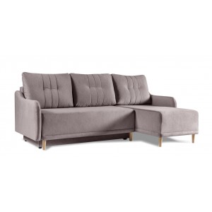 Schlafsofa Ecksofa mit Kissen DORIS Braun 1/9