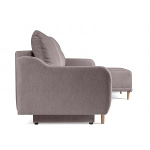 Schlafsofa Ecksofa mit Kissen DORIS Braun 4/9