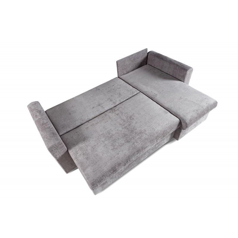 Ecksofa mit Schlaffunktion und Bettzeugablage SKY Grau 2/9