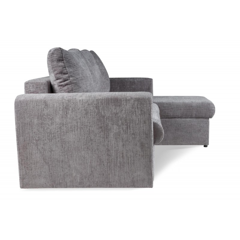 Ecksofa mit Schlaffunktion und Bettzeugablage SKY Grau 4/9