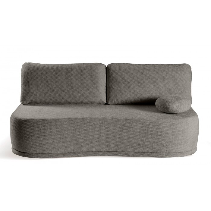 Elegantes Sofa mit Schlaffunktion und Bettzeugfach KIDNEY Grau