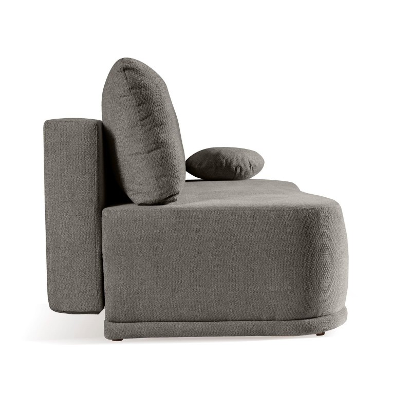 Elegantes Sofa mit Schlaffunktion und Bettzeugfach KIDNEY Grau 4/9