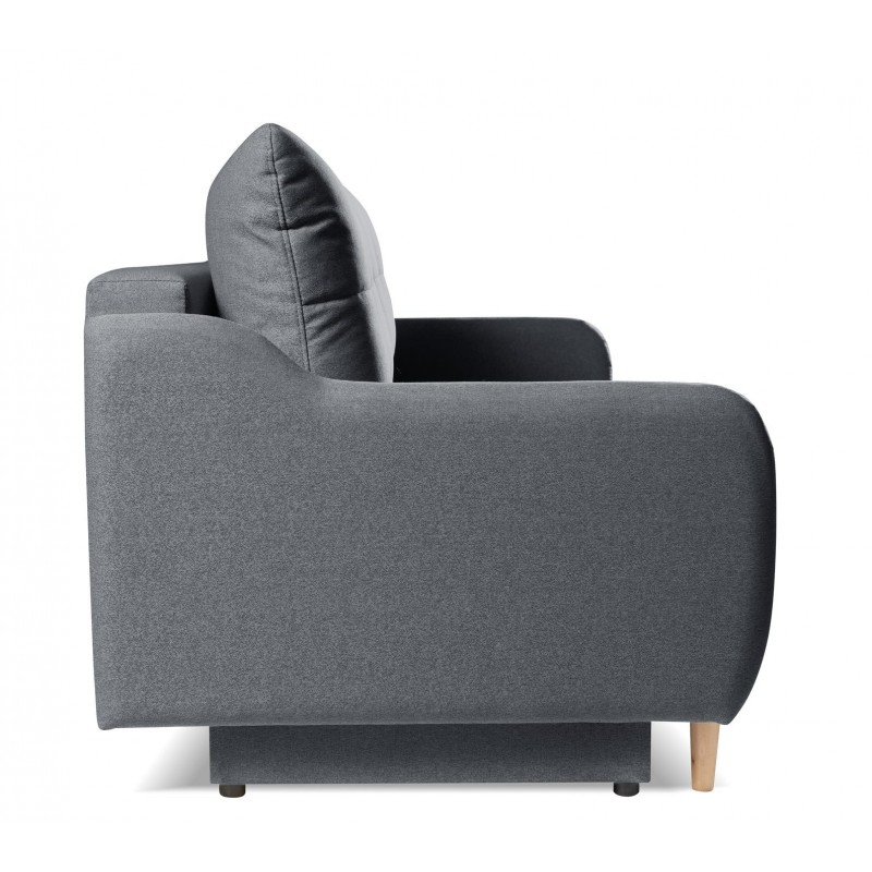 Schlafsofa Sofa Couch  mit schlauffunktion und bettkasten MORIS Grau 4/9