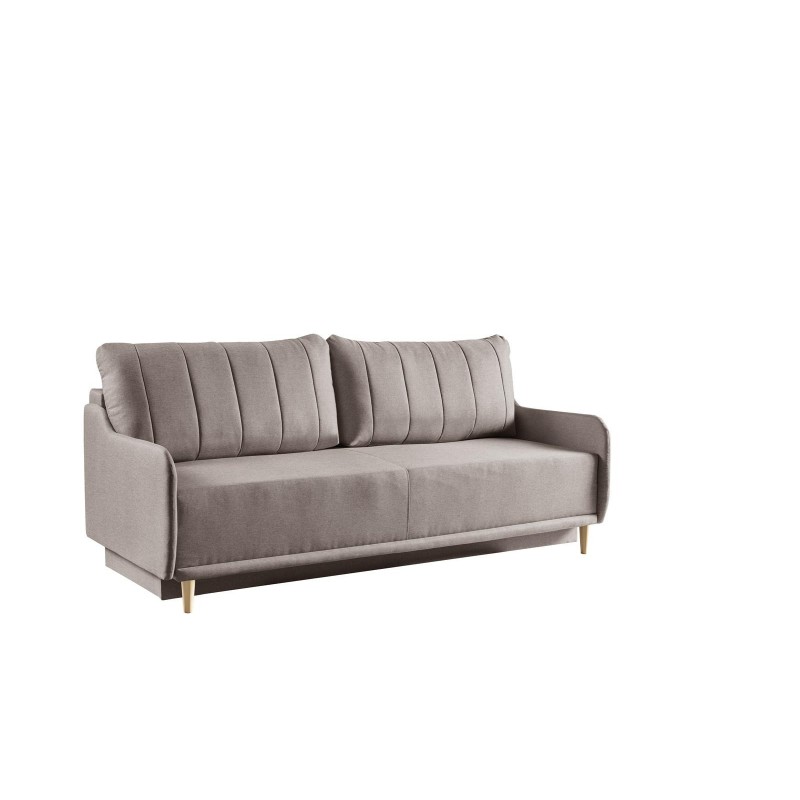 Schlafsofa mit Bettzeugfach MORIS Braun