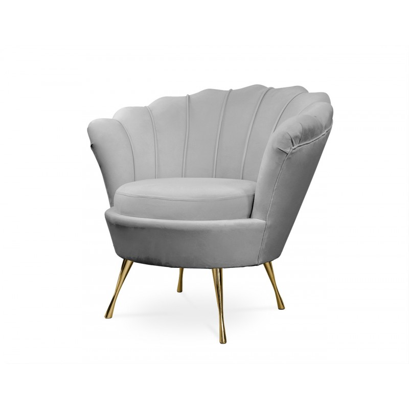 Sessel Schalensessel Muschelsessel MUSZELKA Grau
