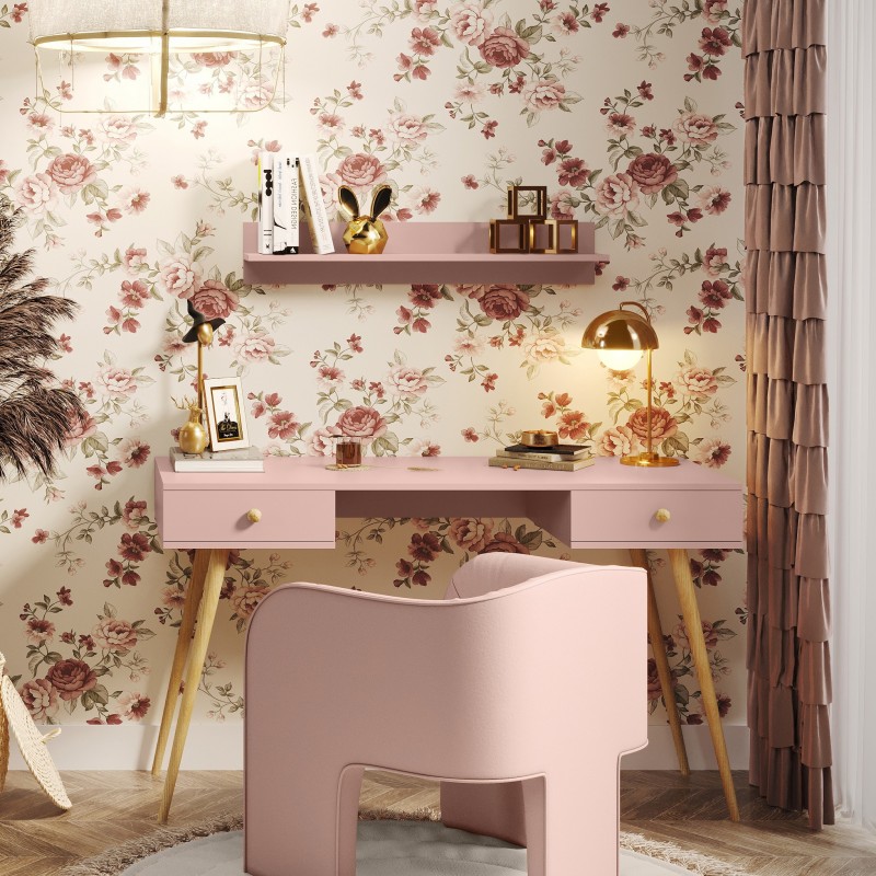 süßer rosa Schreibtisch ikon 3/9