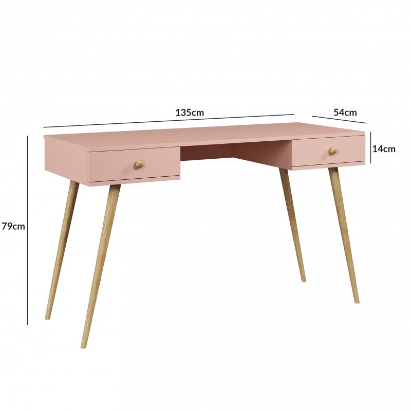 süßer rosa Schreibtisch ikon 5/9
