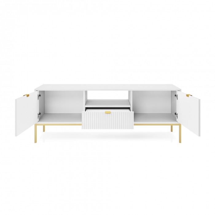 NOVA 154 cm RTV-Schrank TV-Tisch auf Goldbeine...