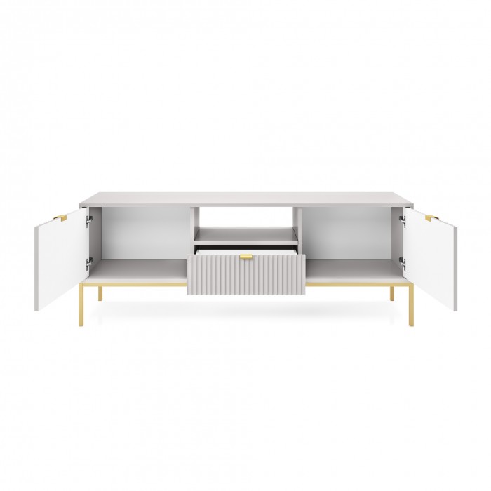 NOVA 154 cm RTV-Schrank TV-Tisch auf Goldbeine...