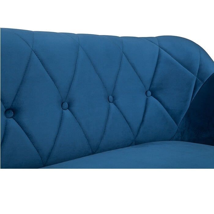 Sofa mit gesteppter Rückenlehne 2-Sitzer-Sofa - CARO 2 Grau